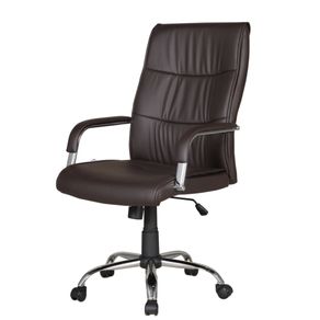 Cadeira Escritorio Presidente BLM107P Blume Tela Mesh Cafe Base Rodizio Cromado PU